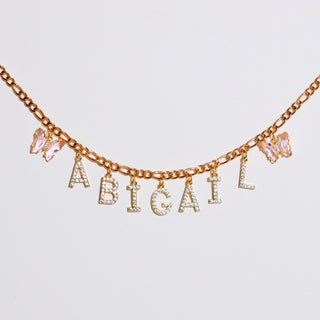 24k Gold Filled Custom Name Layered Necklace Set