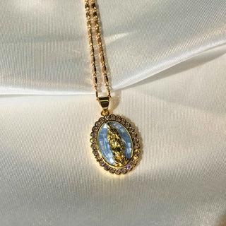 24k Gold Filled Virgin Mary Necklace