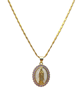 24k Gold Filled Virgin Mary Necklace