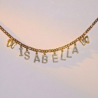 24k Gold Filled Custom Name Layered Necklace Set