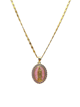 24k Gold Filled Virgin Mary Necklace