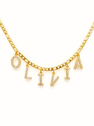 24k Gold Filled Custom Name Layered Necklace Set