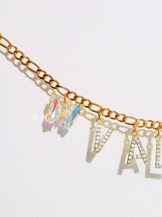 24k Gold Filled Custom Name Layered Necklace Set