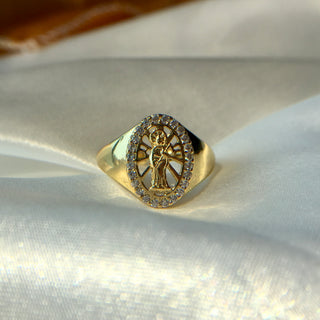 "Heaven" Mary 18K Gold Plated Ring