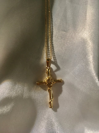 Rose&Cross 24K Gold Filled Necklace