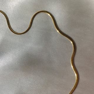Herringbone Necklace 24k Gold Filled