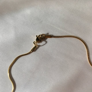 Herringbone Necklace 24k Gold Filled