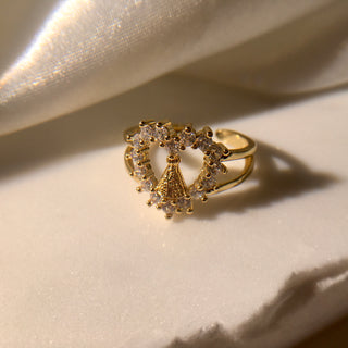 Heart 18K Gold Plated Ring
