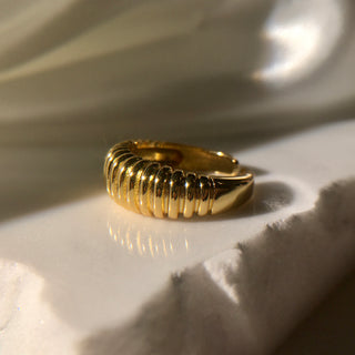 Croissant 24K Gold Filled Ring