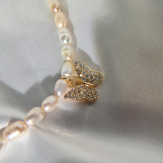 Pearls & Butterflies 24k Gold Filled Choker