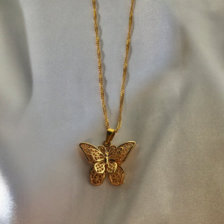 Butterfly 24k Gold Filled Necklace