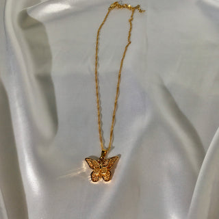 Butterfly 24k Gold Filled Necklace