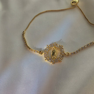 Faith Virgin Mary 24k Gold Filled Bracelet