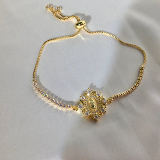 Virgin Mary 24k Gold Filled Bracelet