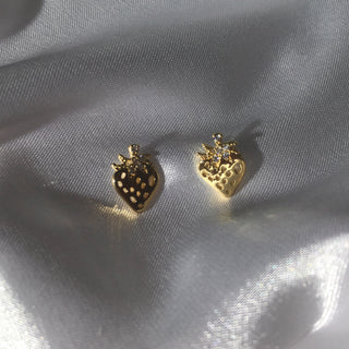 Strawberry 24K Gold Plated Earrings