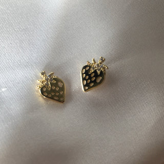 Strawberry 24K Gold Plated Earrings