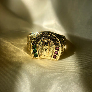 “Faith" Virgin Mary 24K Gold Filled Ring